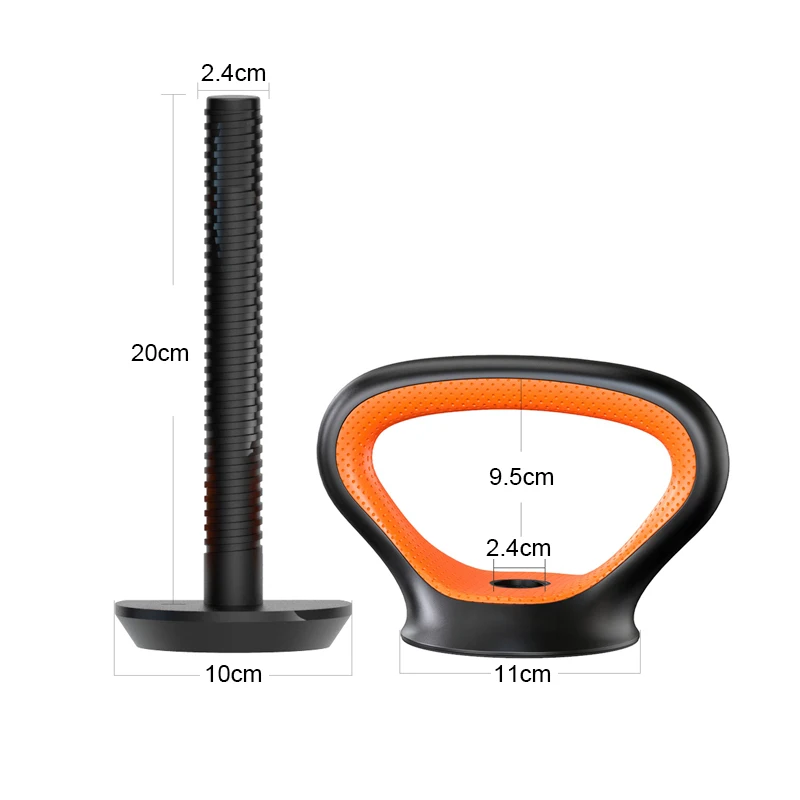 Регулируемая Ручка Гири для фитнеса использования с весовыми тарелками дома