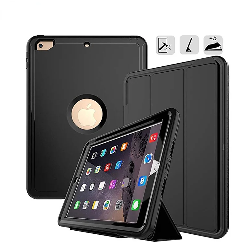 

Heavy Duty Smart Case For iPad 9.7 2017 2018 Mini 1 2 3 4 5 Shock Proof Protective Cover For iPad Air 2 10.2 7th 8th Gen 2020