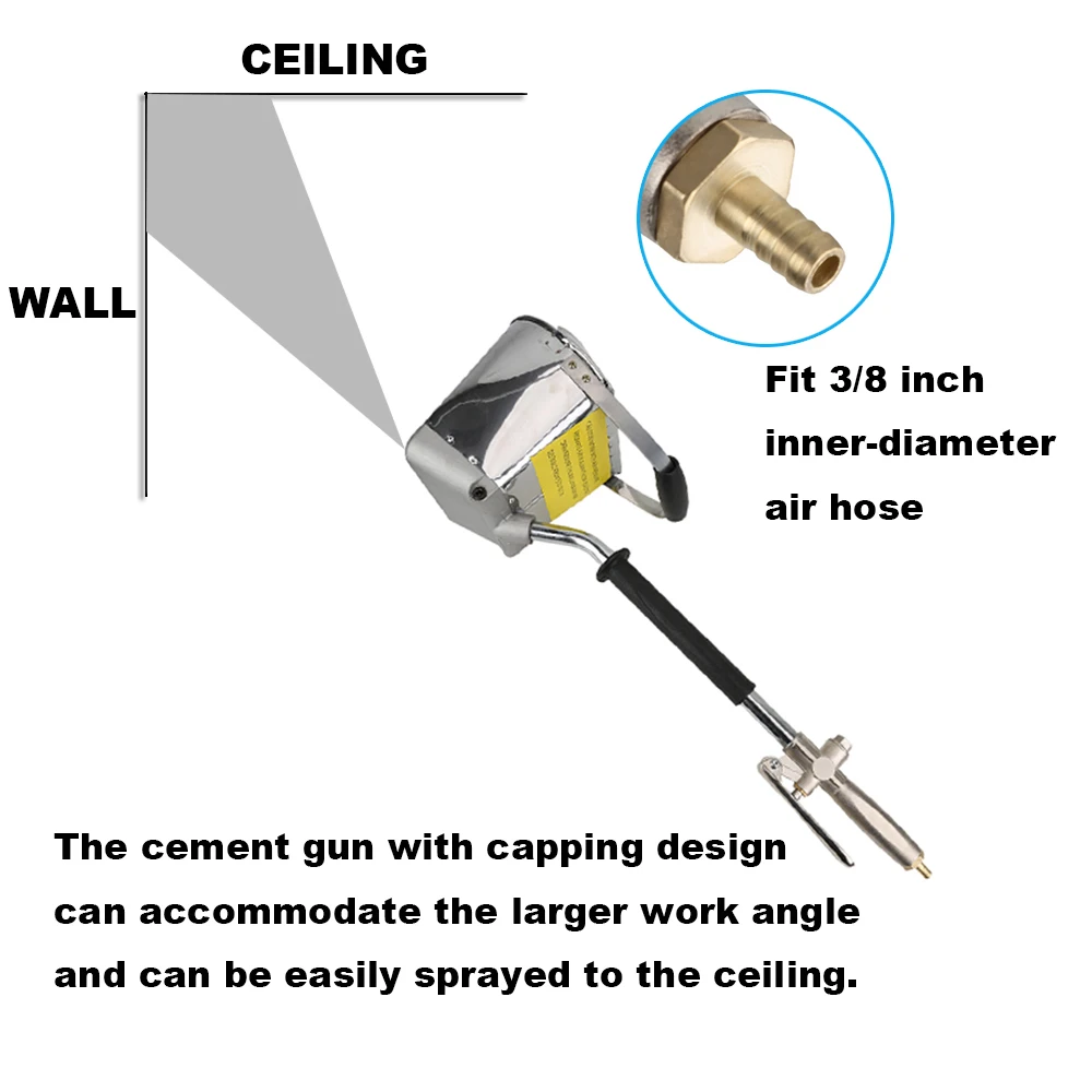 Старый раствор опрыскиватель стены пистолет Штукатурная лопатка бункер ковш