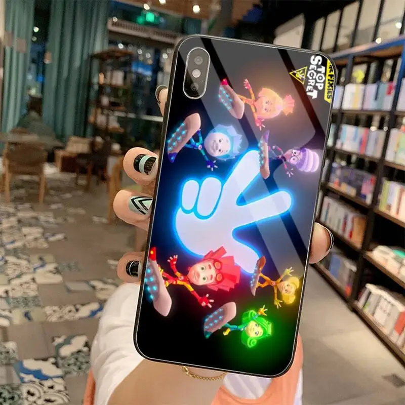 

Russia Cartoon Fixiki Poster Black TPU Soft Phone Case Tempered Glass For iPhone 11 Pro XR XS MAX 8 X 7 6S 6 Plus SE 2020 case