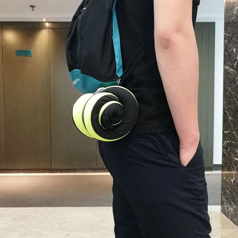 Soft Travel Neck Pillow Light Weight Memory Foam Cushion Support Neck Headrest U Pillow Rollable Pillows for Plane Car Office