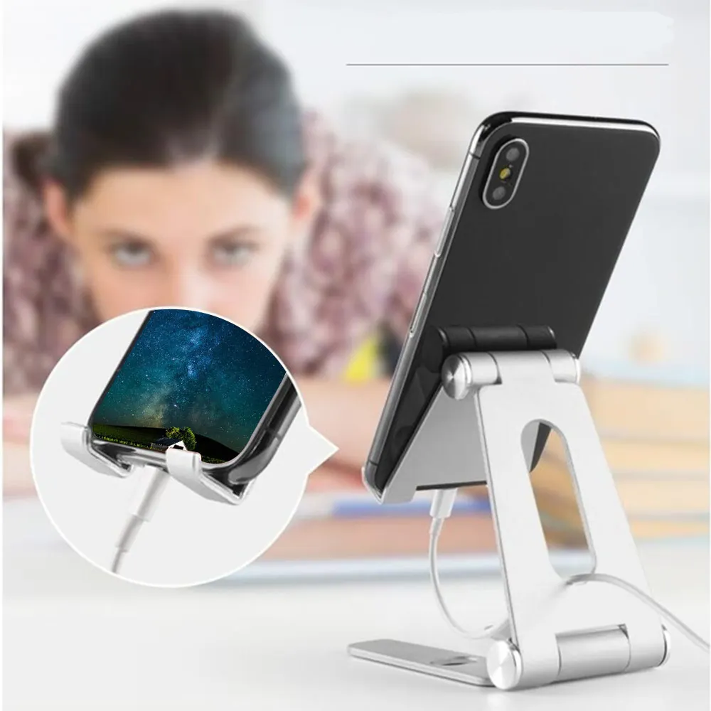 Роскошный складной настольный вращающаяся стойка держатель мобильного телефона