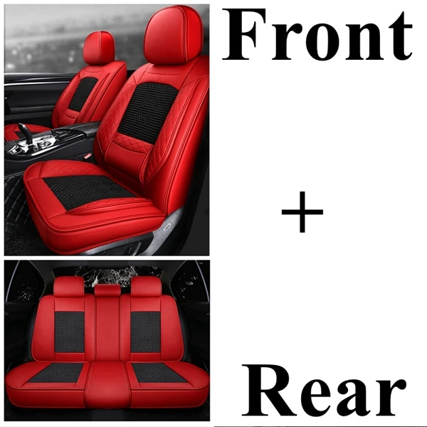 ice silk red 1 Переднее и заднее сиденье для Toyota Corolla Yaris Pruis Hilux FJ Cruiser LC Prado Vios Auris Matrix Venza Zelas автомобильные аксессуары - Название цвета: ice silk red 1