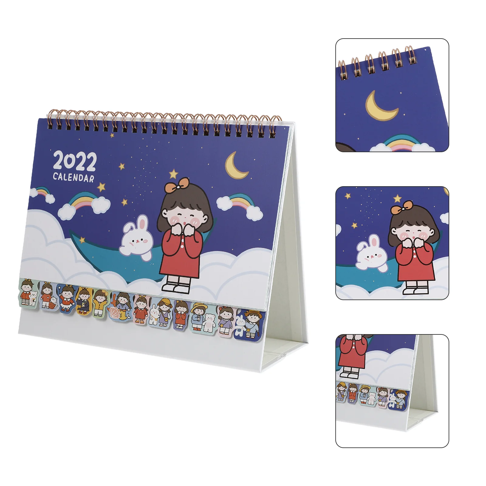 

1 шт. четкая печать календарь офисная книга для записей 2022 Настольная Фотография