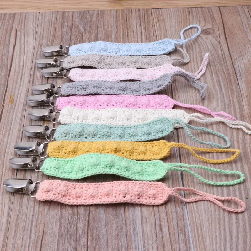 

Handmade Baby Pacifier Clips Pacifier Chain Dummy Clip Nipple Holder For Nipples 19QF