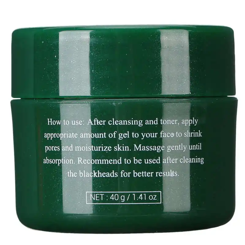 

BREYLEE 40g Pore Refining Gel Moisturizing Deeply Shrink Pores Cream Blackhead Deep Cleaning Serum Face Skin Care Tool Supply