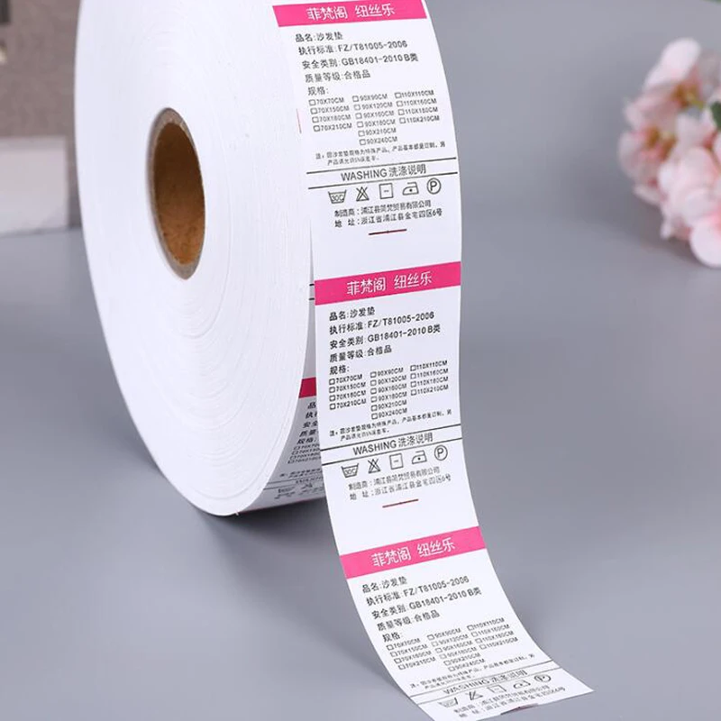 Etiqueta de lavado est&aacute;ndar para ropa, accesorio de textil de 4,5 cm hecho a medida, para lavar ropa-1