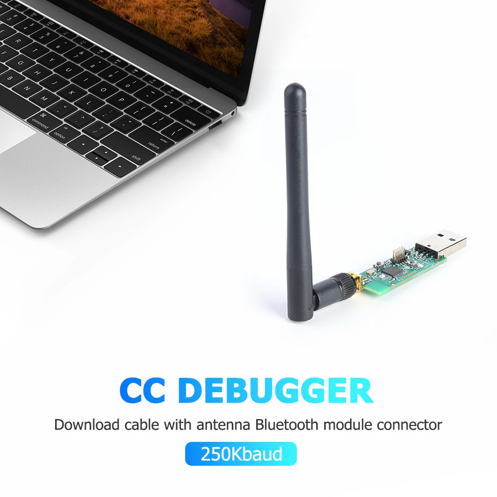 

CC2531 Zigbee Emulator CC-Debugger USB Programmer Sniffer with Antenna Bluetooth-compatible Module Connector Downloader Cable