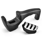 Точилка для ножей 3 в поп упаковке, профессиональный алмазный керамический стержень заточка головы инструмент для заточки нержавеющая сталь лезвие с нескользящей основой