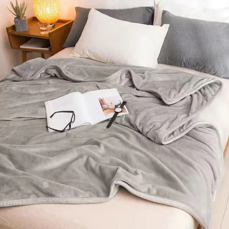 

Flannel Bed Sheet 1PCS Mod Bed Sheets Soft For King/Queen Size Home 1.5/1.8M Bed Winter Bedding Cover Flat Solid Color Sheet