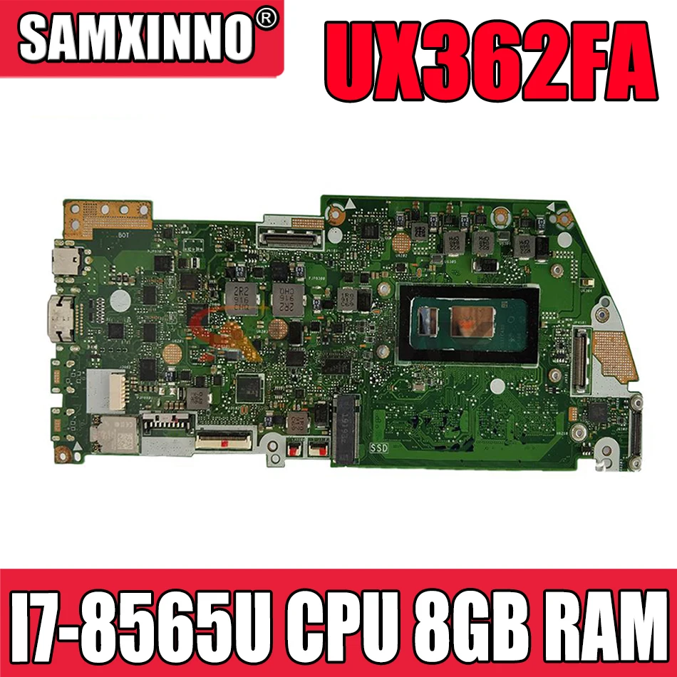 

AKemy UX362FA оригинальная материнская плата I7-8565U ЦП 8 ГБ ОЗУ для ASUS UX362FA-EL142T ZenBook Flip UX362 материнская плата для ноутбука