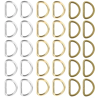 rorgeto 100pcs metal d ring adjustable buckle for backpacks straps clothes shoes bags cat dog collar dee buckles diy accessorie