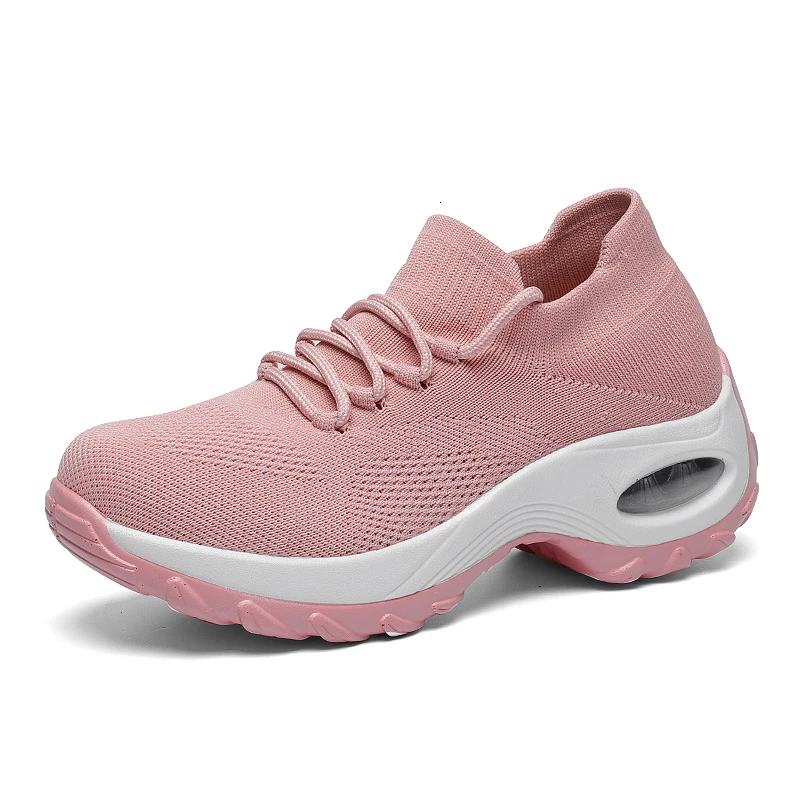 003 pink mesh shoes Бренд tenis feminino; Новинка года; сезон осень; женская обувь для тенниса; дышащая Спортивная обувь; удобные кроссовки; Zapatos De Mujer - Цвет: 003 pink mesh shoes