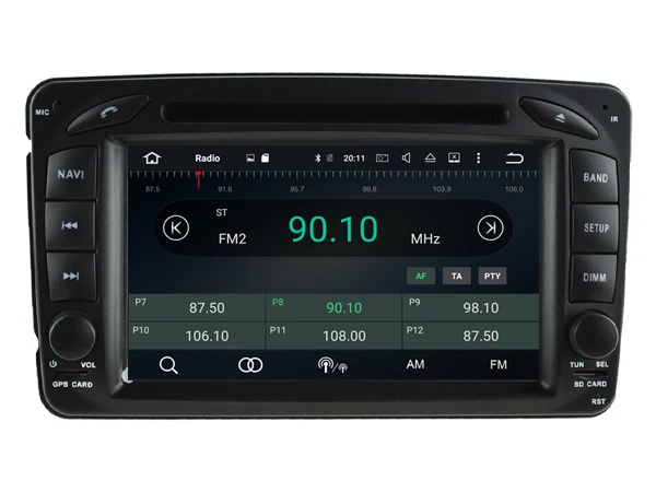 Ips screen Android 8.0 Car Dvd Navi Player FOR BENZ C-CLASS W203 2000-2004 CLK W209 M W163 W639 gps auto stereo audio multimedia |