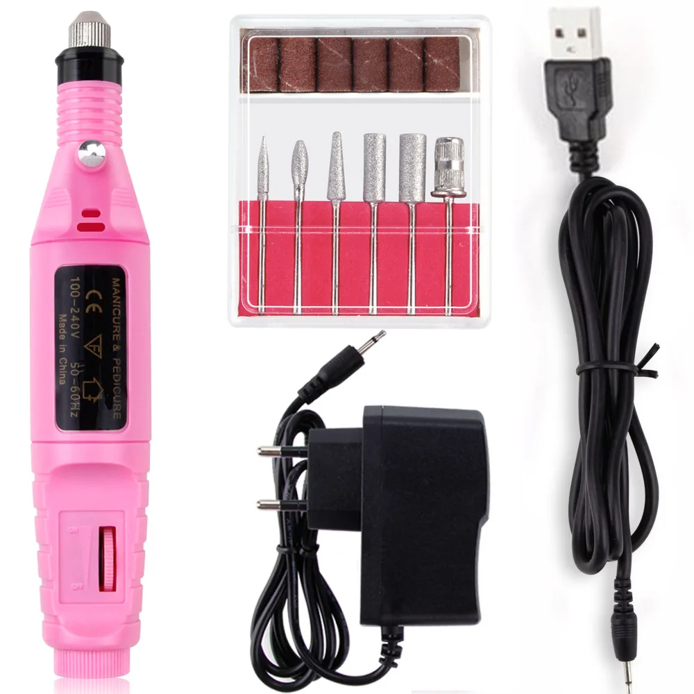 1 Набор электрическая дрель для ногтей фрезерный станок набор маникюра и