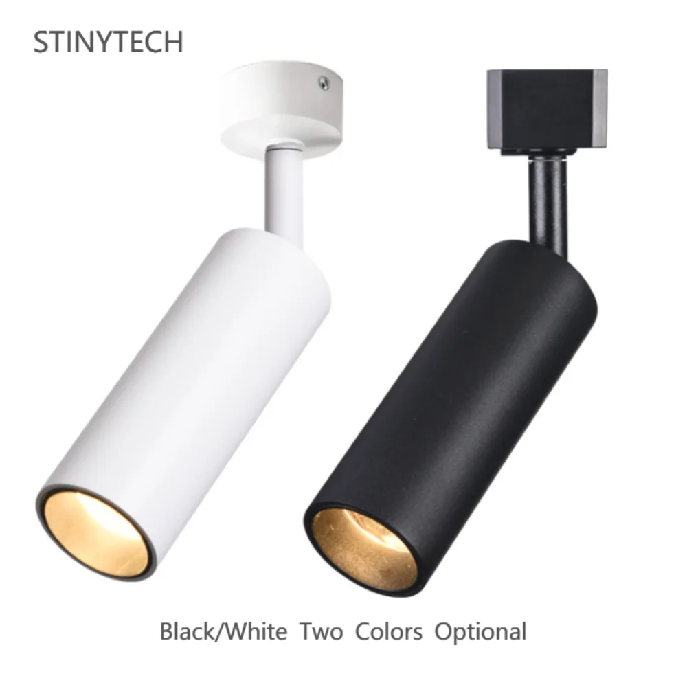 

Миниатюрный Точечный светильник STINYTECH с COB матрицей высокой яркости, 10 Вт, потолочный светильник для поверхностного монтажа, Трековый свети...