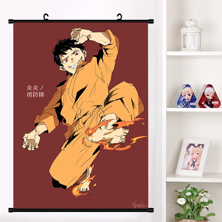 G Аниме Enn No Shouboutai Fire Force Arthur Boyle Iri Настенная роспись настенный плакат Otaku коллекция домашнего декора - Цвет: G