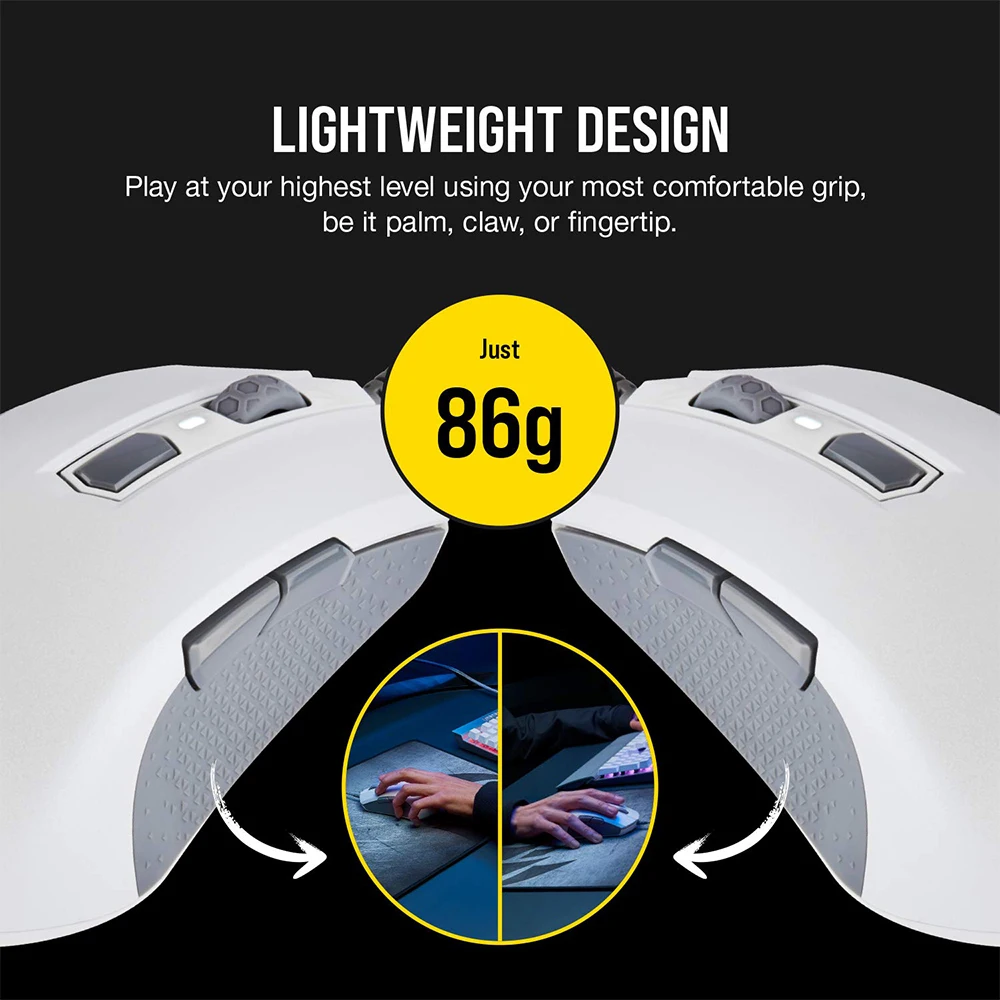 Проводная игровая мышь CORSAIR M55 RGB Pro многофункциональная с регулируемым датчиком