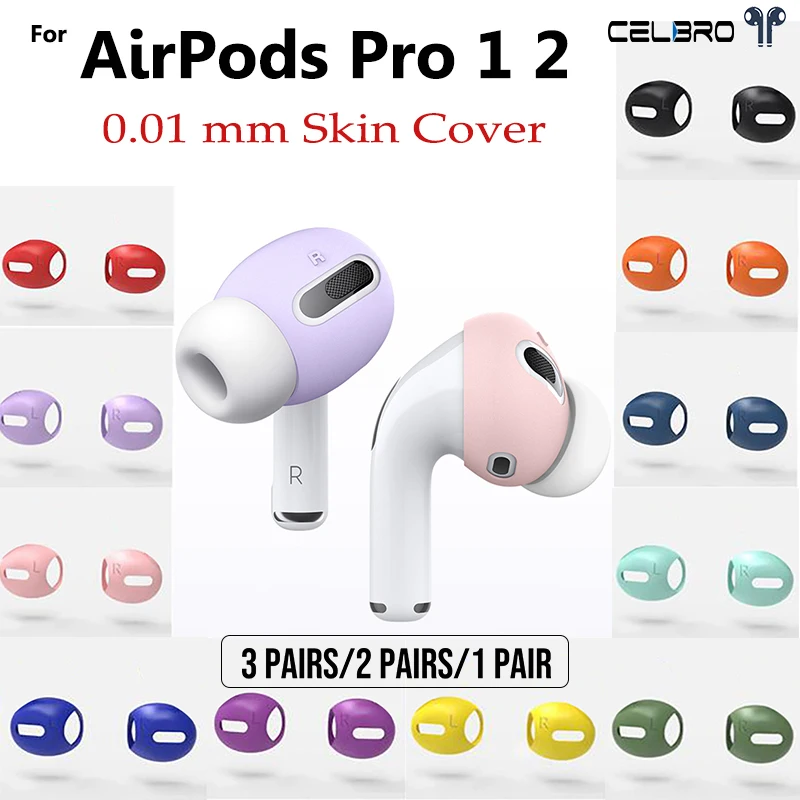 3/2/1 пара силиконовых защитных накладок для Apple AirPods Pro 2 1 | Электроника