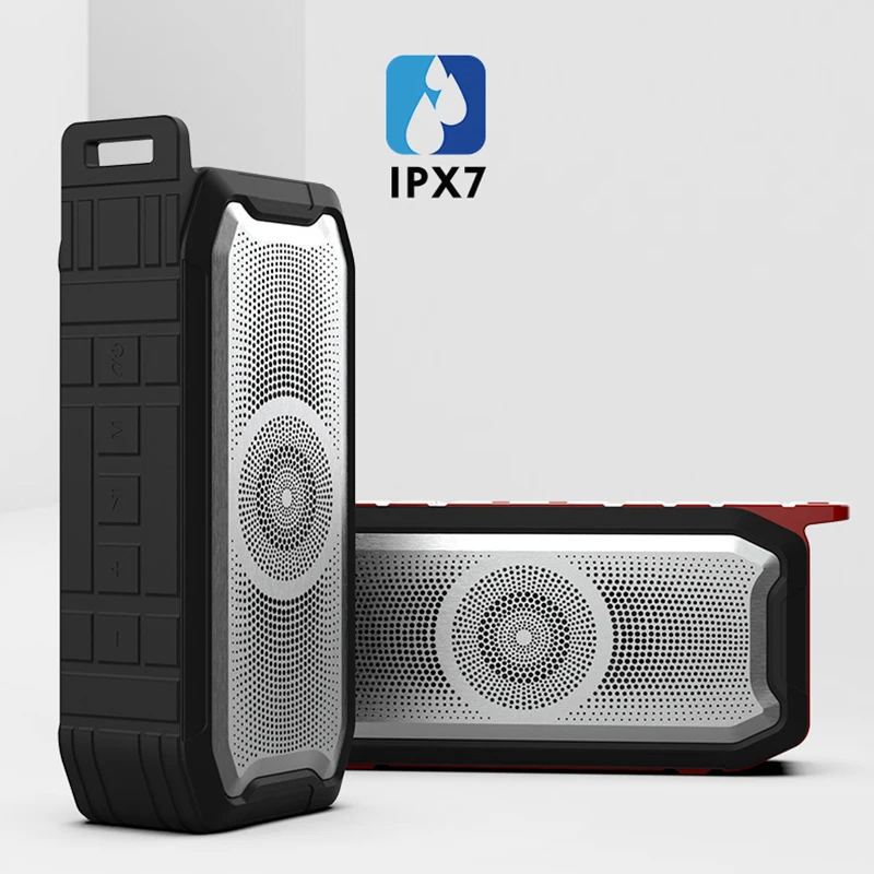 Беспроводной Bluetooth динамик IPX7 водонепроницаемый Открытый Колонка коробка громкий динамик HIFI сабвуфер динамик поддержка fm-радио TF карта MP3