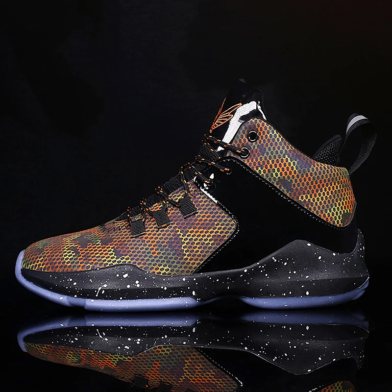 

Starlight Mixed Colors Men's Basketball Shoes High Tops Mesh Casual Sneakers Non-Slip Comfort Outdoors Sport Shoes Fast Shipping