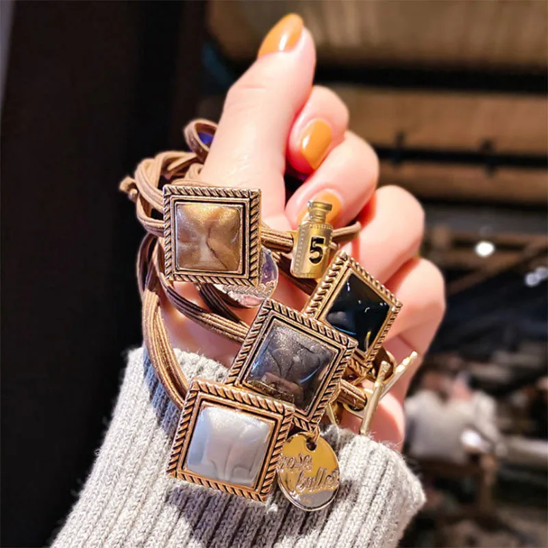 Alolly перламутровый Блестящий эластичный обруч для волос матовый аксессуар