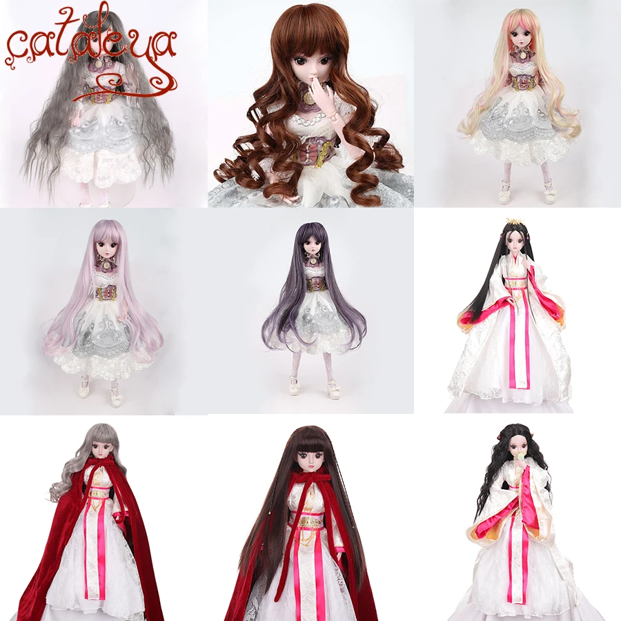 Cataleya длинные прямые и вьющиеся волосы SD BJD парик для кукол|Куклы| |