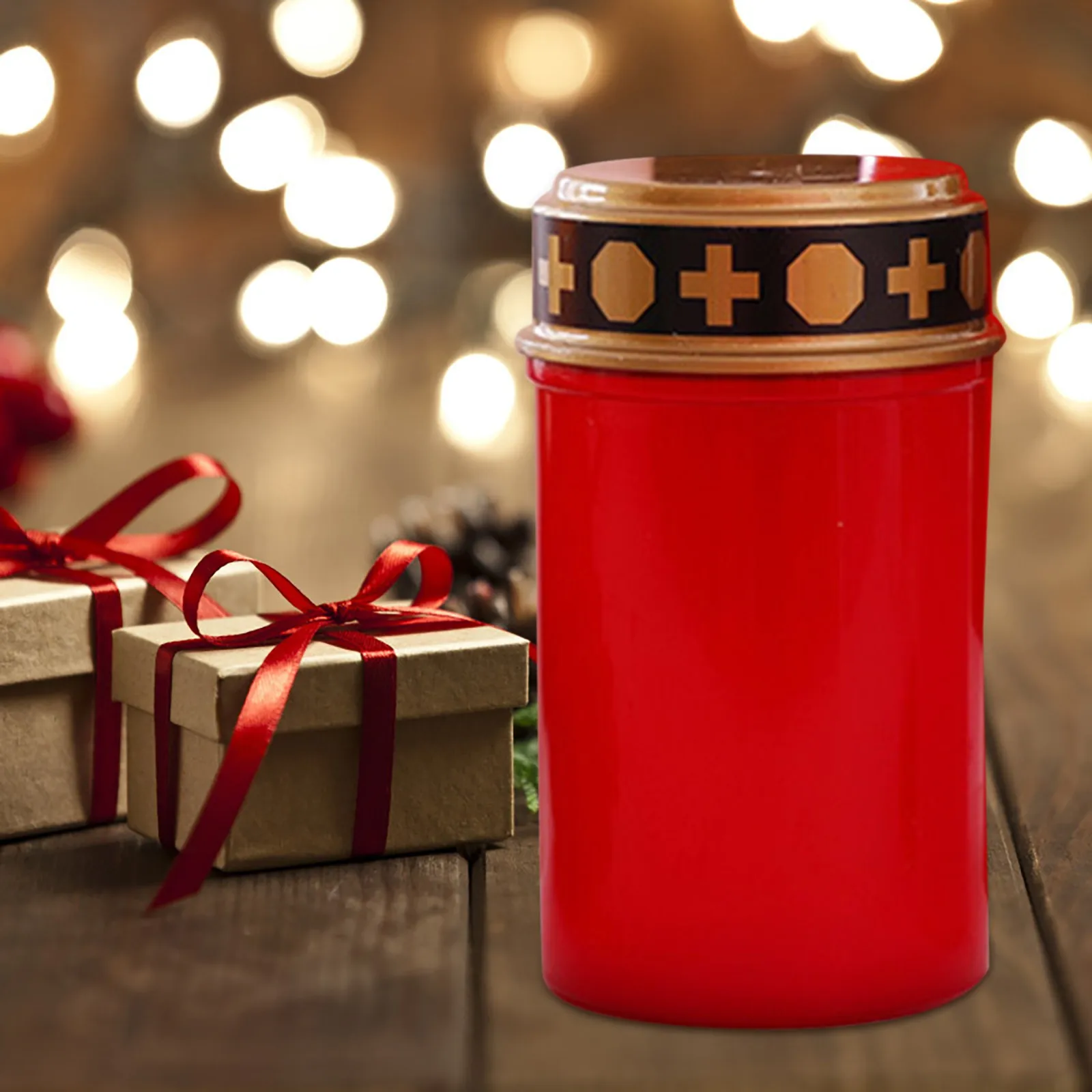 2 шт. беспламенные Свечи крассветодиодный свечи мерцающие без батареи красный