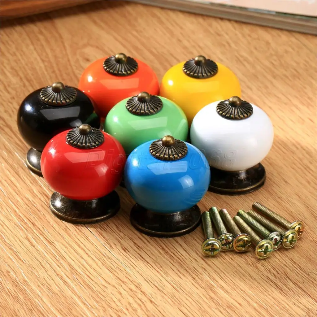 1 шт. керамическая ручка-тыква для дверей кухонного шкафа | Обустройство дома