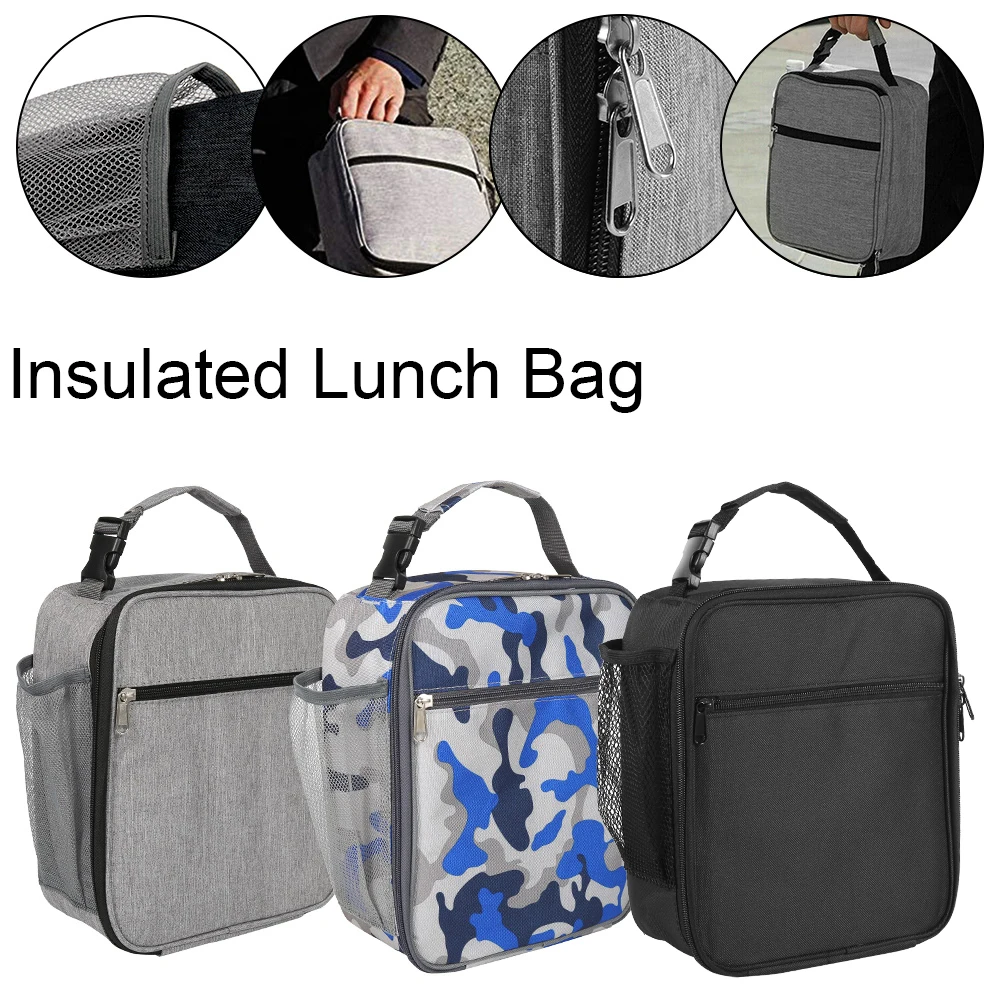 Портативная изолированная сумка для ланча термоохлаждающий Ланч-бокс сумка-тоут