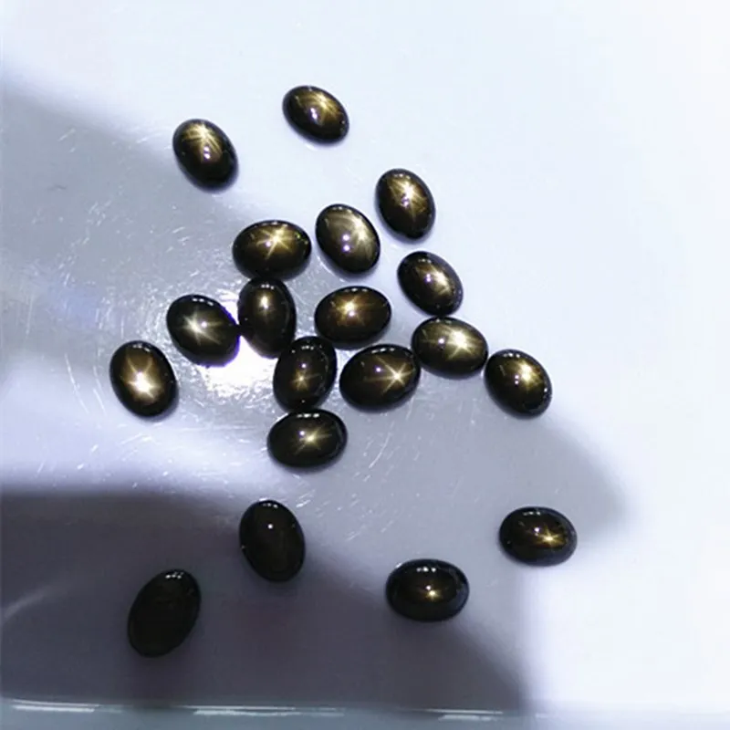 ECHSUN хороший натуральный сапфировый камень со звездами овальной формы 4*6 мм AAA zafiro