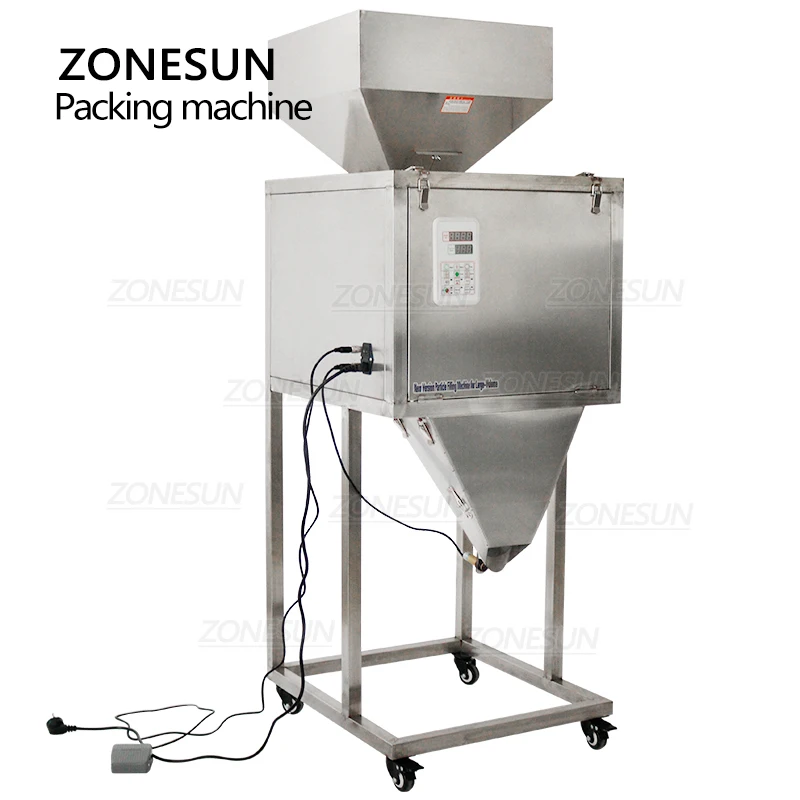 ZONESUN 50-9999 г полуавтоматическая машина для взвешивания сухих порошковых гранул
