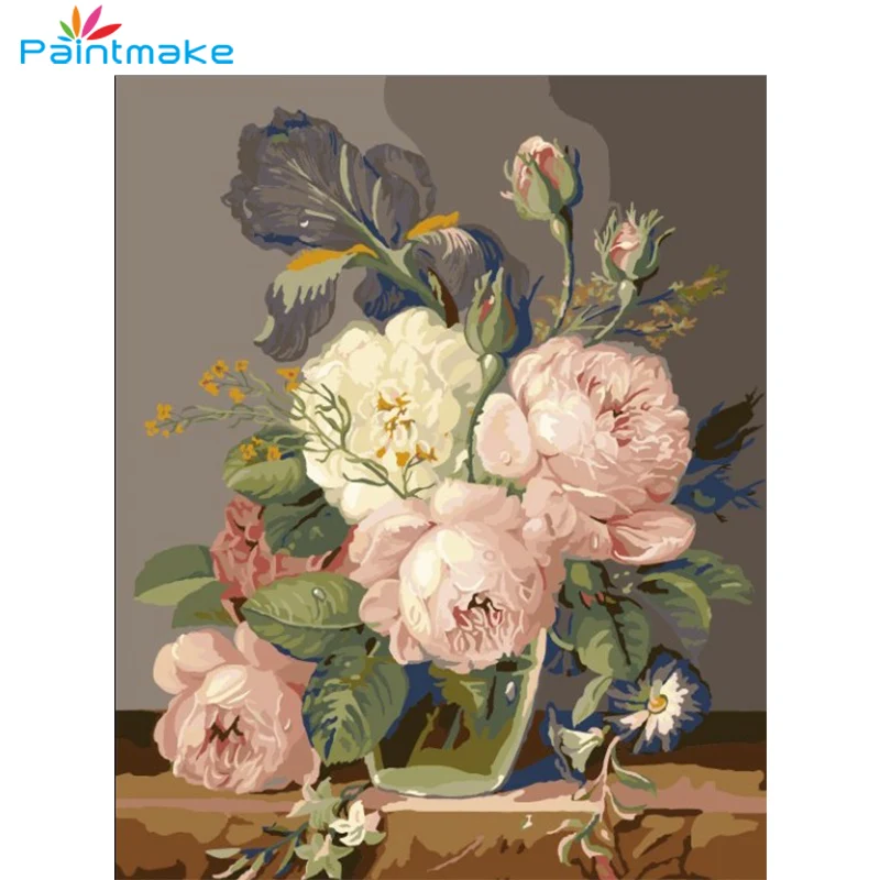 Краска для изготовления цветов DIY по номерам Масляная на холсте домашнее