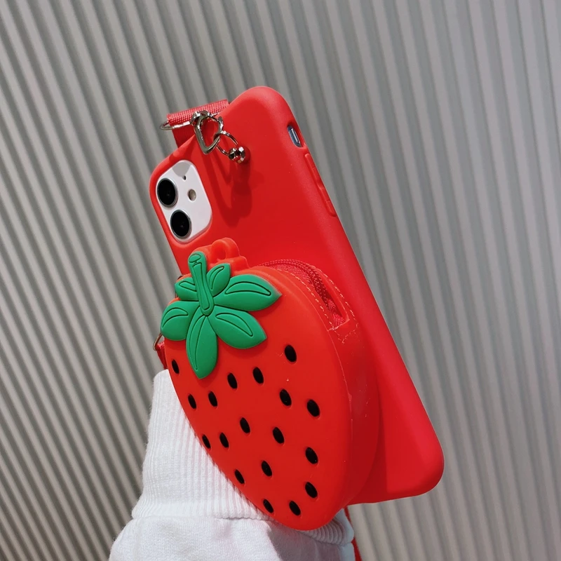cute 3d cartoon panda wallet bag case for xiaomi poco x3 nfc f3 x2 poco m3 m2 f2 pro c3 soft silicone lanyard phone cases free global shipping