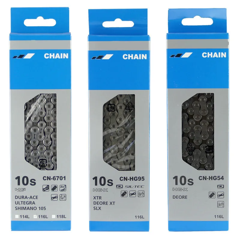 

9/10/11 Speed Chains HG53 HG54 HG95 HG901 Road MTB Bicycle Chains 116/118 Links Bike Chain MTB Road Racing Bicycle Chain