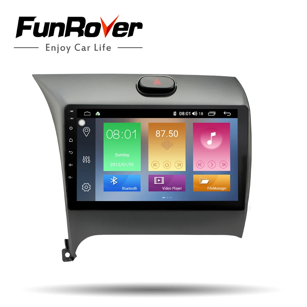 Funrover octa core 2 din android 9 0 автомобильный dvd мультимедийный плеер для Kia Cerato K3 2012 2016 радио