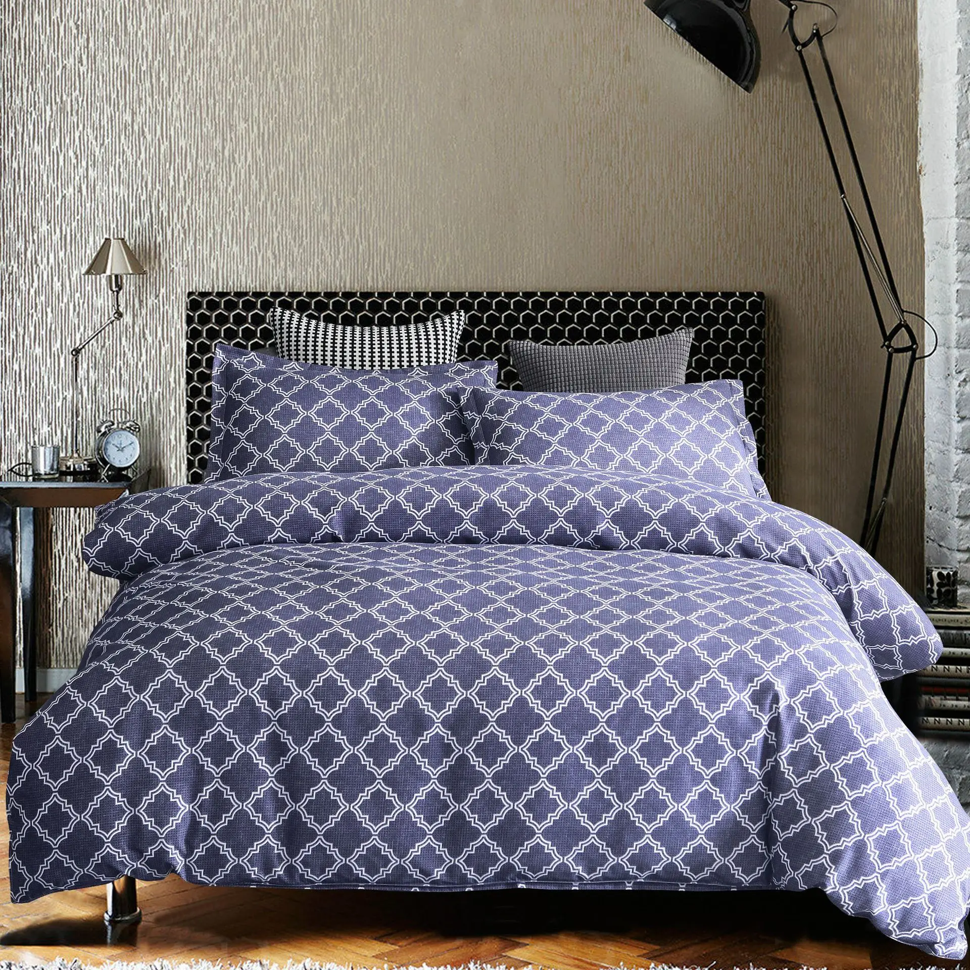 

Modern Geometric Duvet Quilt Cover Comforter Bedding Twin Full Queen King Sets Bed Linens (No Sheet)Home Bed Set Bedclothes