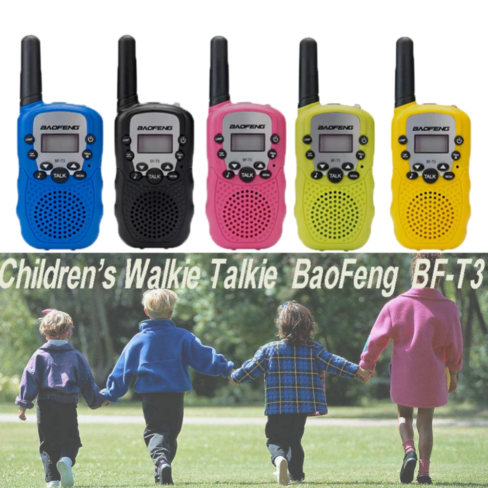 2pcs/Set Children's Walkie Talkie Kids Radio Mini Toys Baofeng Bf-T3 For Children Kid Birthday Gift Bft3 Christmas Gifts Bf T3