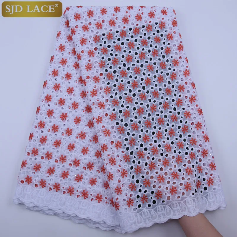 Новое поступление 100% хлопок нигерийская африканская сухая кружевная ткань