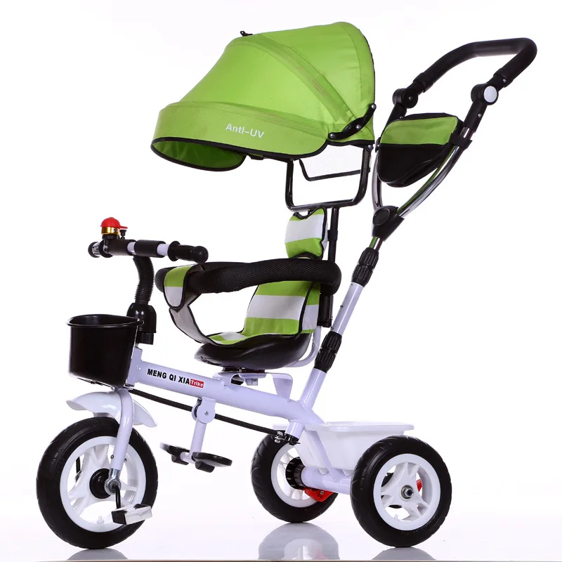 Вращающееся детское сиденье трехколесный велосипед детская коляска с 3 колесами