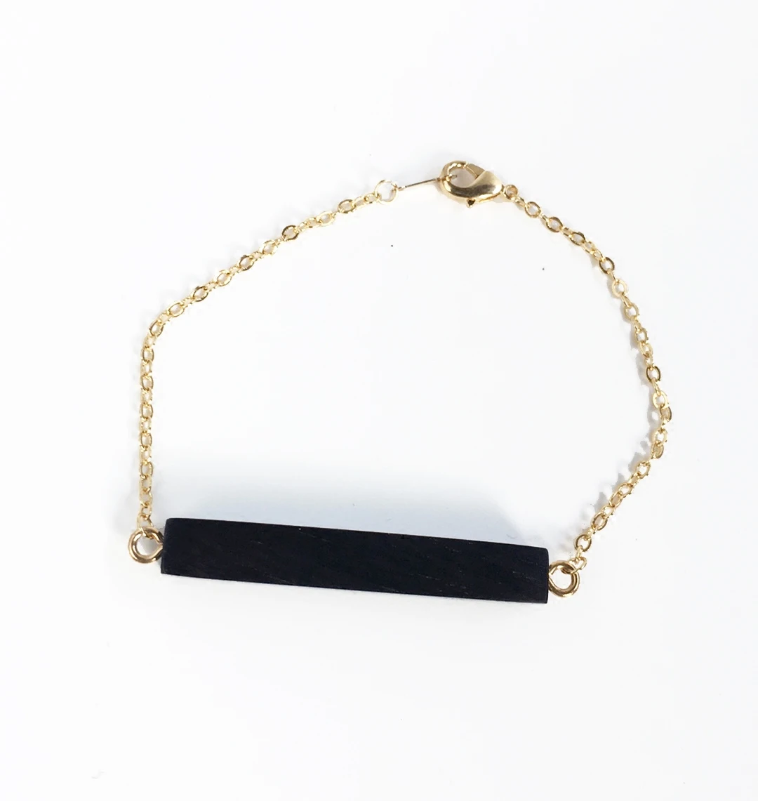 

925 Sterling Silver Minimalist Wooden Geometric Natural Wood Sandalwood Bracelet Black Ebony Vintage Jewelry Men Women Bangle