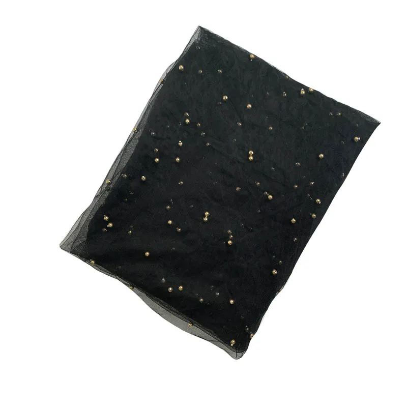 Скатерть из органзы прямоугольная с жемчугом базовая скатерть для стола декор