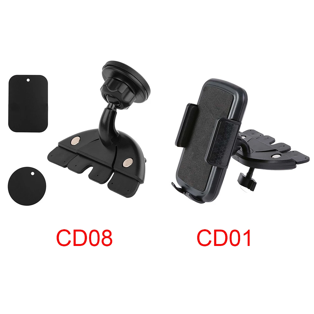 Черный вращающийся кронштейн Портативный Универсальный Стенд Магнитный слот CD