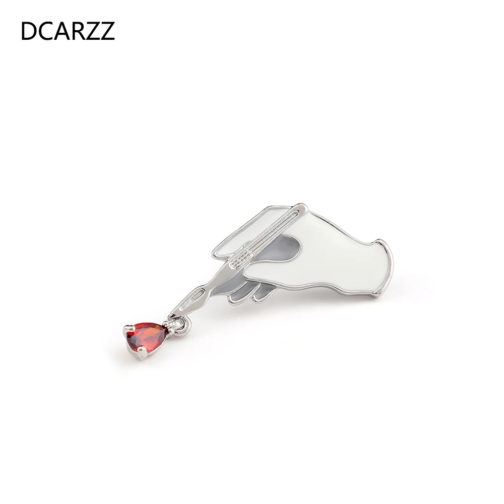 Брошь DCARZZ в виде лекарства брошь для медсестры с белой эмалью золотого и