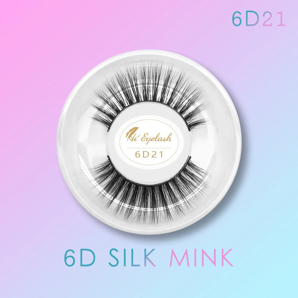 Накладные ресницы из искусственной норки Натуральные Искусственные 6D шелковые