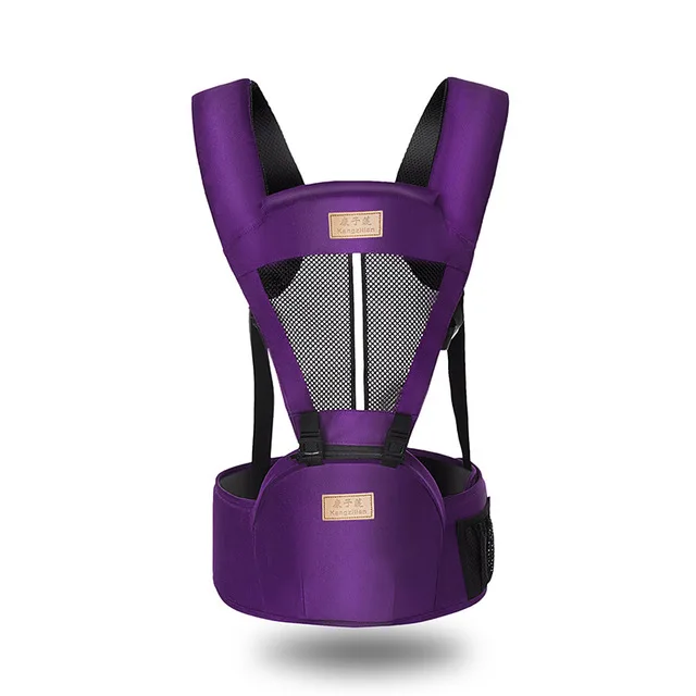 PURPLE 1 Эргономичная Сумка-кенгуру для младенцев, кенгуру, кенгуру для путешествий, 0-36 месяцев - Цвет: PURPLE 1