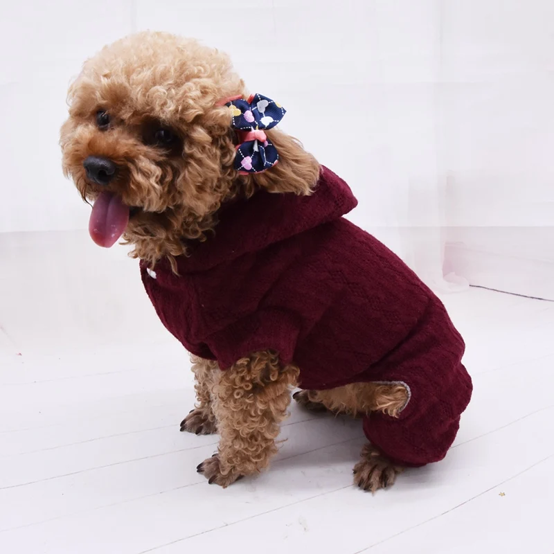 NewPet шерстяные Комбинезоны из пряжи толстовки для собак спортивные костюмы