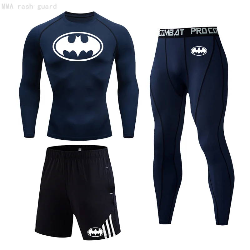 

Basketball Compression Tights Men's Running T-Shirt Sports Leggings Stretch muscle shirt Gym workout Jogging male training set
