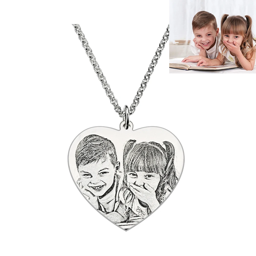 Ожерелье с гравировкой Sweey подвеска фото ожерелье подарок | Украшения и