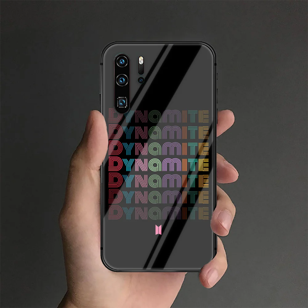 

Dynamite Kpop Bangtans Phone Tempered Glass Case Cover For Huawei P Nova Mate 5T 20 30 40 Pro Lite Smart 2019 2021 Silicone Tpu